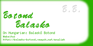 botond balasko business card
